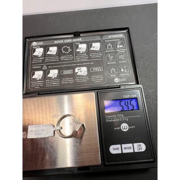 NEW watermelon tourmaline sterling silver ring size 8 - Picture 8 of 11